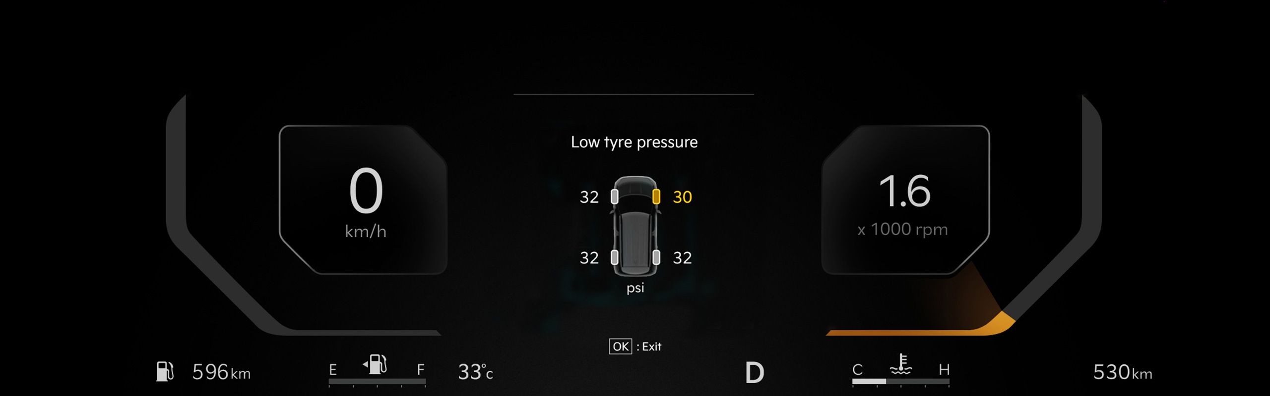 Kia Syros SUV with Highline Tyre Pressure Monitor